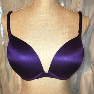 🔴 $32 🌞 VICTORIA'S SECRET Very Sexy GORGEOUS Purple Push-Up 34DD